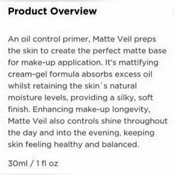 ILLAMASQUA MATTE VEIL PRIMER - Picture 5 of 11